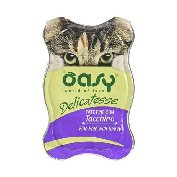 Oasy Delicatesse Paté Tacchino Umido Gatto 85 Gr Oasy Delicatesse Paté Tacchino Umido Gatto 85 Gr